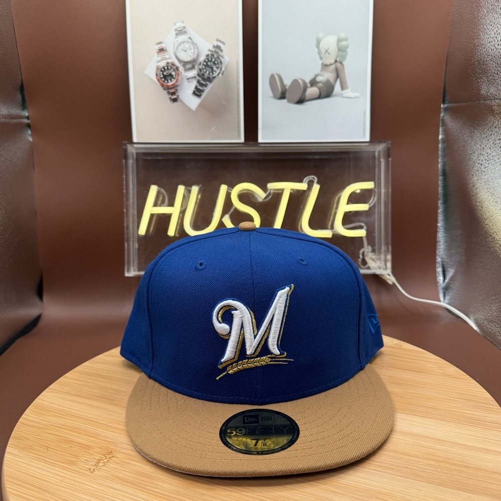 New Era 59FIFTY Milwaukee Brewers Fitted MLB Authentic Size 7 7/8